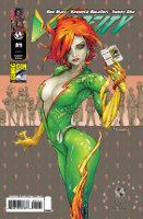 Cover: Velocity holds up a Comic-Con International badge.