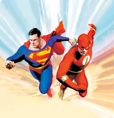 Superman vs the Flash