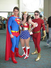 Superman, Wonder Woman and the Flash