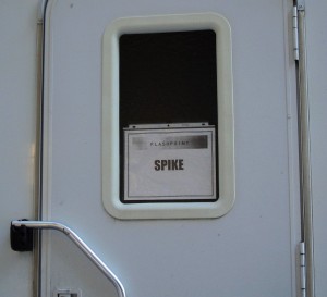 Spike's dressing room trailer