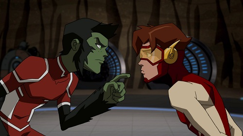 Young Justice Bloodlines Beast Boy Vs Impulse Stare Down Speed Force