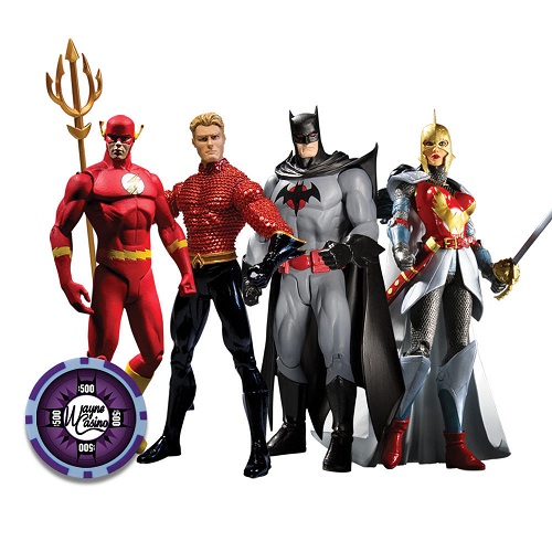 Flashpoint Action Figures (Flash, Aquaman, Batman, Wonder Woman)