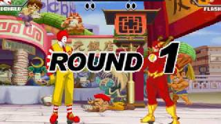 Pocket Fighter: Flash vs. Ronald McDonald