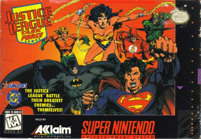 Justice League Task Force SNES Cover