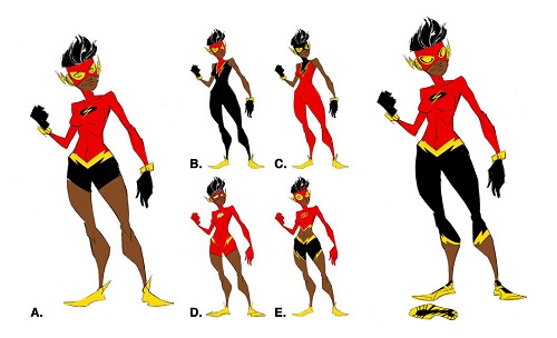 Flash Beyond (Danica) Character Designs