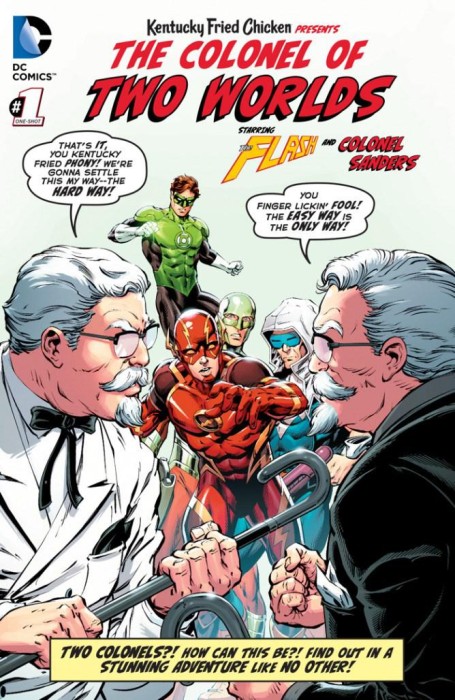 Flash GL and Colonel Sanders of Two Worlds (KFC)