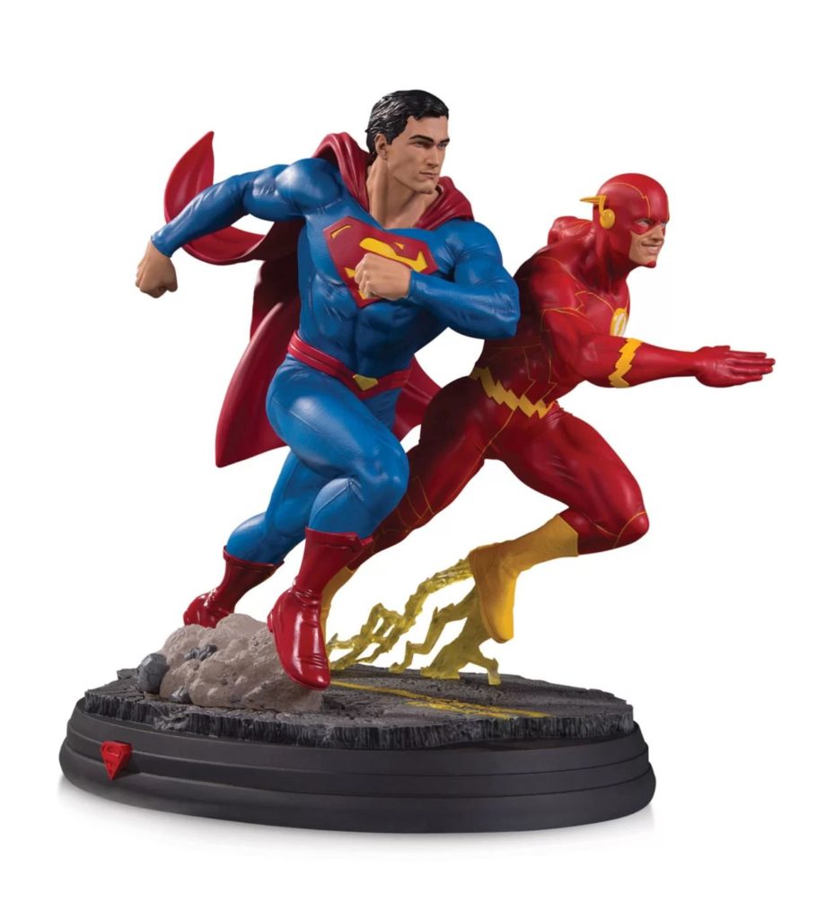 superman flash statue